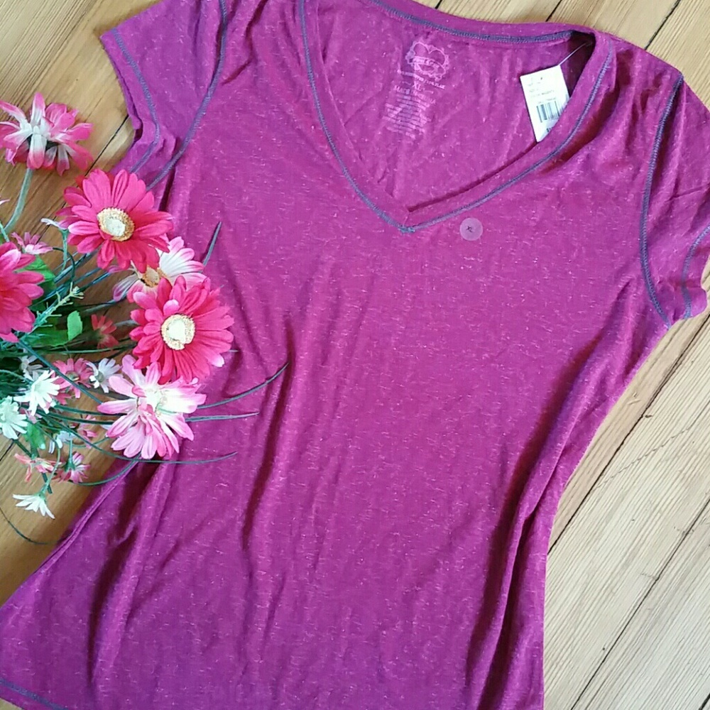 NWT Raspberry Pink Short Sleeve Tee Shirt Top
